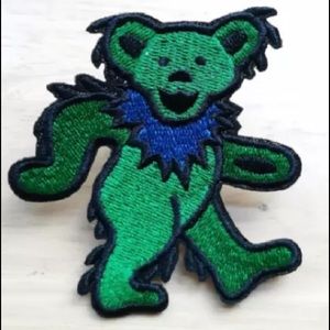 Grateful Dead’s Dancing Bear Band Iron On Patches.